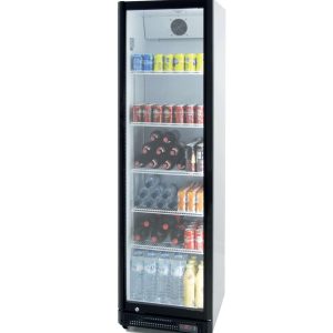 Armario Expositor Refrigerado 410 litros Puerta de Vidrio de 580 x610 x1980h mm PEKIN CS410NS. 75kg