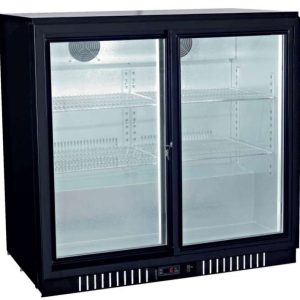 Botellero Expositor Contramostrador 2 puertas correderas de 900 x520 x900h mm PEKIN BB-2S