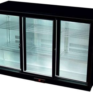 Botellero Expositor Contramostrador 3 puertas correderas de 1350 x520 x900h mm PEKIN BB-3S