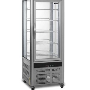 Armario Refrigerado Ventilado Total 4 Caras de Cristal con 5 estantes 706x706x1800h mm Línea VIBORG UPD200-I. 140kg