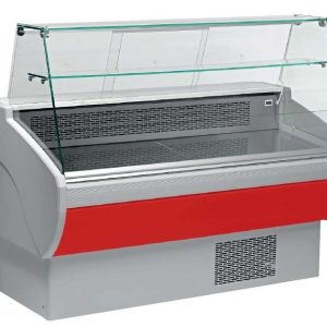 Vitrina Refrigerada Expositora Fondo 800 de 1530 x800 x1260h mm AVEIRO VPL150-R color rojo