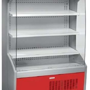 Mural Refrigerado Expositor 4 Estantes Fondo 700 de 705 x700 x1998h mm AVEIRO MPL070-R color rojo