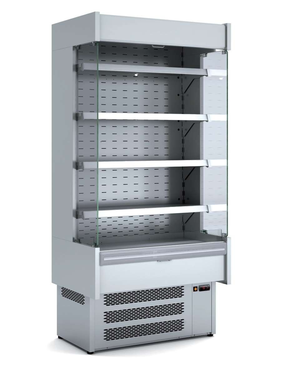 Vitrina Expositora Mural Inoxidable dim.970x640x2025/2190h mm Línea Córdoba MI-5-100