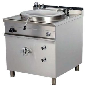 Marmita a gas 60 litros calentamiento indirecto 13kw 800x700x900h mm GBP60I Línea Estambul