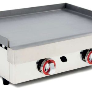 Plancha a Gas Acero Laminado 6mm de 6,4Kw medidas 610x457x240h mm línea Badajoz 60PGL