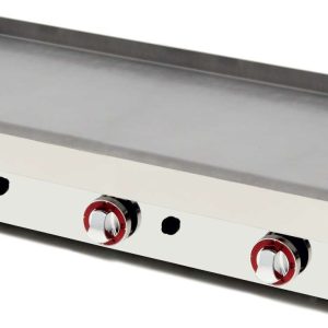 Plancha a Gas Acero Laminado 6mm pot.9,6Kw dim.1010x457x240h mm línea Badajoz 100PGL