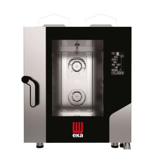 Horno a gas convección MILLENIAL BLACK MASK Gastronomía 7 bandejas GN1/1 MKF711GBM Línea Padova