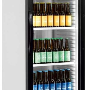 Armario Refrigerado 1 puerta de cristal con cabezal luminoso 595x640x1980h mm Línea VIBORG CEV425CP-I