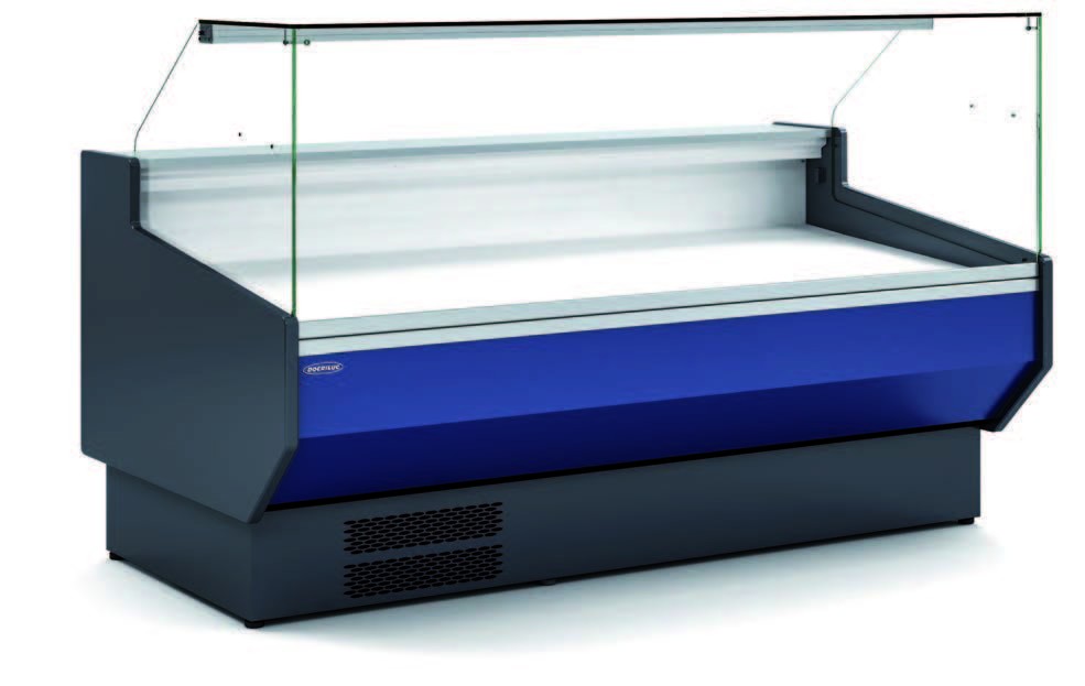 Vitrina Refrigerada Cristal Recto Fondo 1100 dim.1305x1100x1235h mm Línea Córdoba VED-10-13-R-TF
