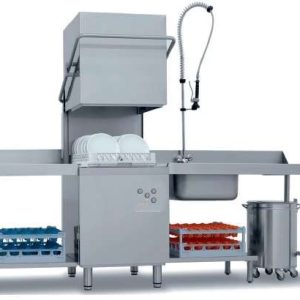 Lavavajillas Industrial Tipo Capota con Cesta de 50x50cm de 640 x740 x1480h mm VERONA CH800 (TH50STN2)