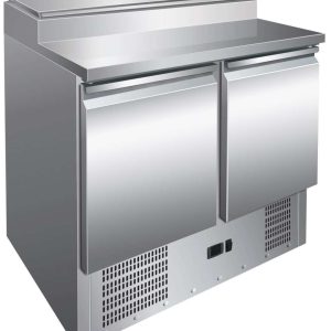 Mesa GN1/1 2 Puertas Preparación Ensaladas de 900 x700 x1010h mm PEKIN PS200