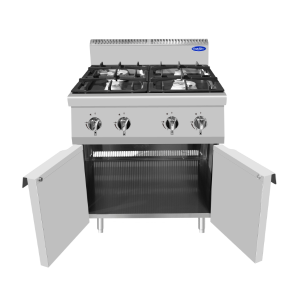 Fogón de gas natural natural con 4 quemadores con horno