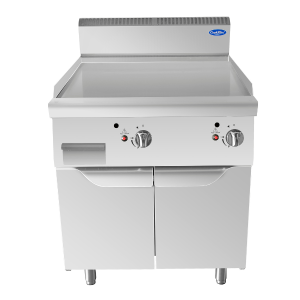 Plancha de gas natural 2P- lisa 14kW serie 700 - 800x700x1085mm