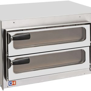 Horno Eléctrico de Pizza Compacto 2 pizza diámetro 35 cm AVEIRO FP35PV con puerta de cristal